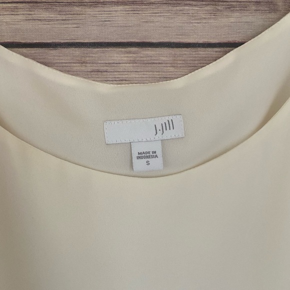 J. Jill Cream Dressy Layered Tank Top Blouse Small - Picture 3 of 6
